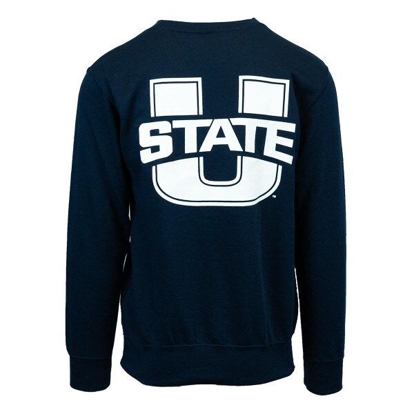 U-State Aggie Bull Fleece-Lined Crew Sweatshirt